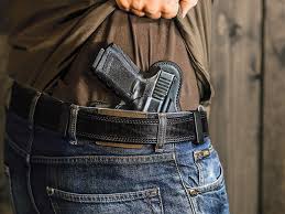 License to Carry person showing gun in his waistband