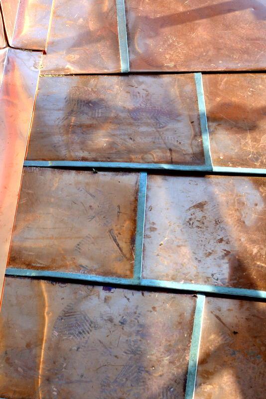 Old Courthouse - Copper pans above soffit