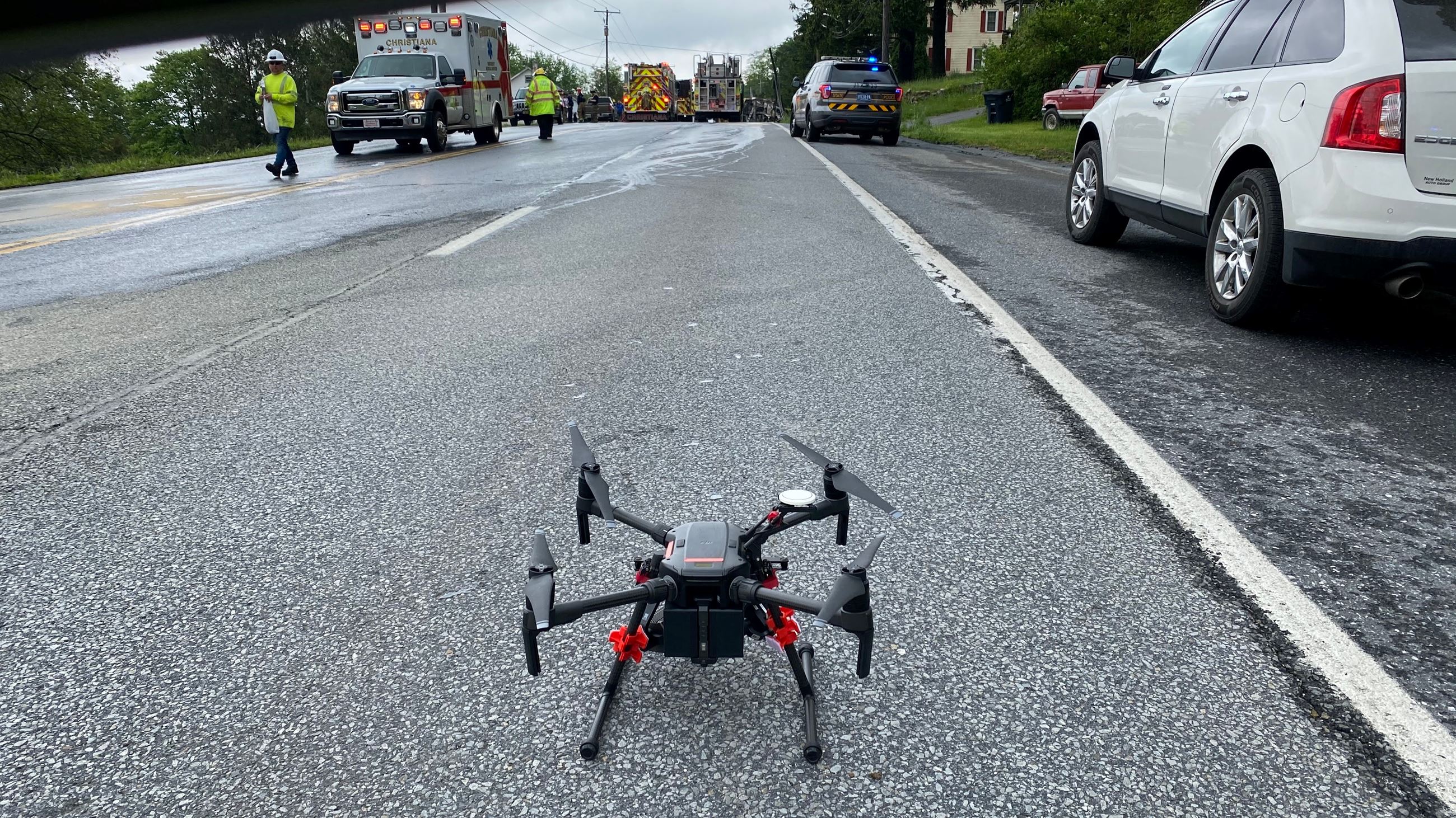 drone at crash